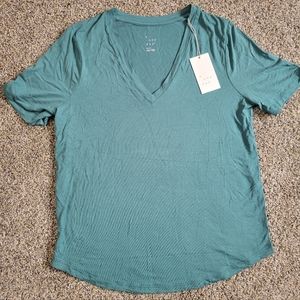 Womens Small A New Day Green Flowy Top